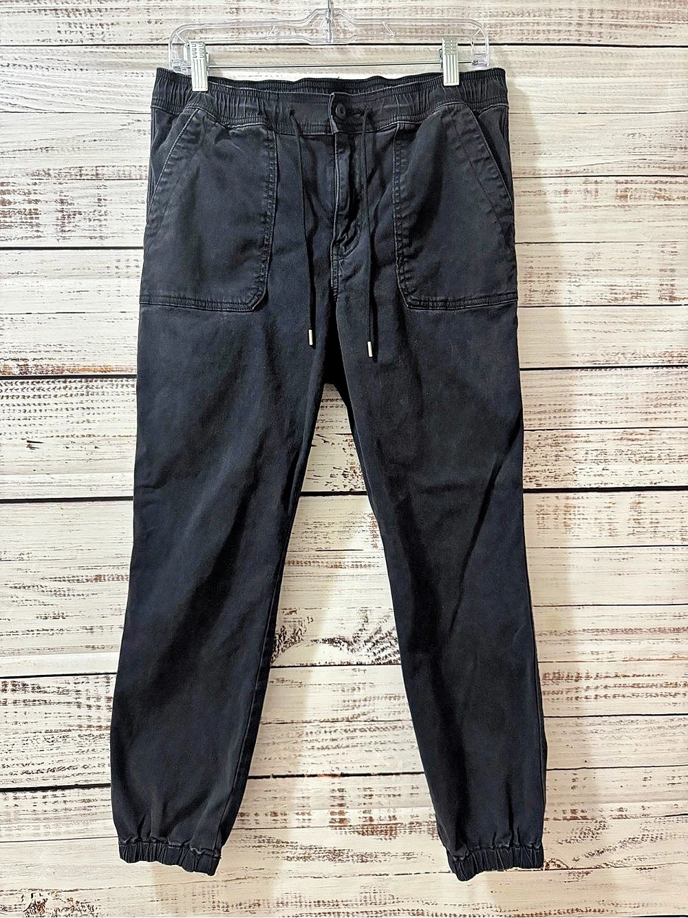 American Eagle Next Level Stretch Joggers Washed Black Jogger Pants Size Medium